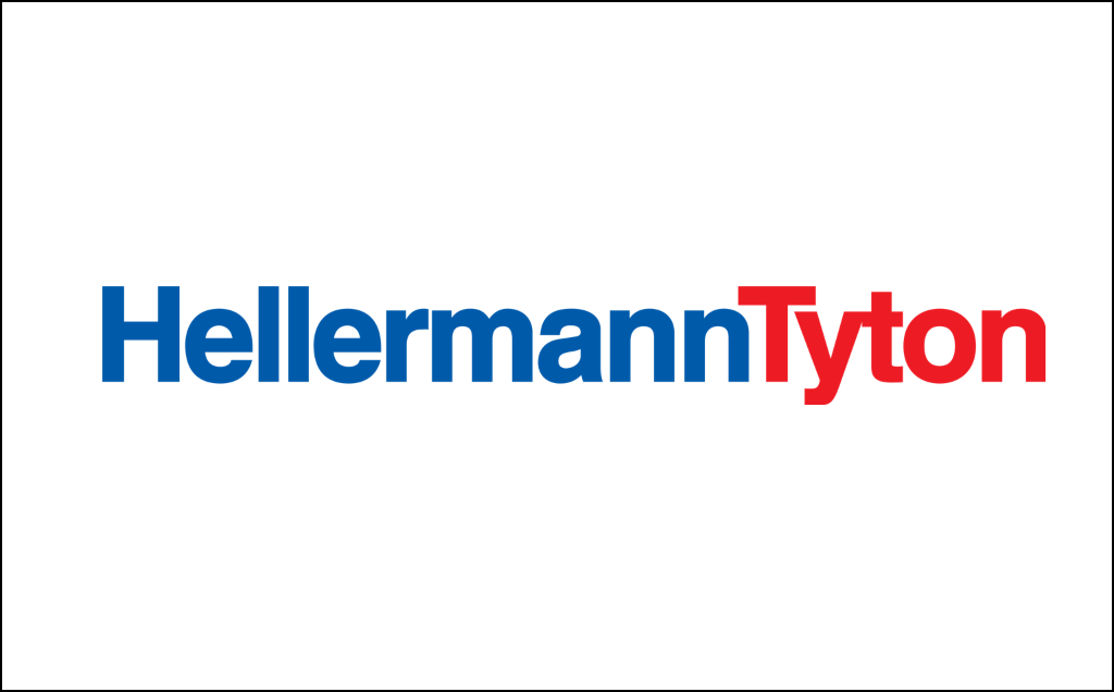 Logo ‚HellermannTyton‘ mit blauem ‚Hellermann‘ und rotem ‚Tyton‘ – visuelle Darstellung aus der Case Studies Übersicht von Frieder Barth