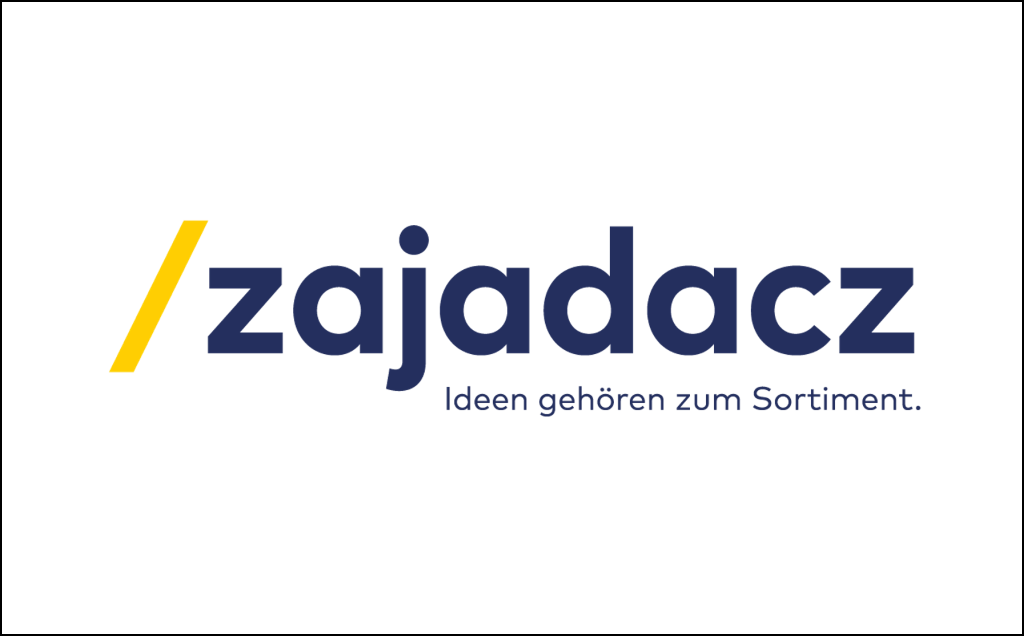 Logo ‚zajadacz‘ mit dem Slogan ‚Ideen gehören zum Sortiment‘ – visuelle Darstellung aus der Case Studies Übersicht von Frieder Barth